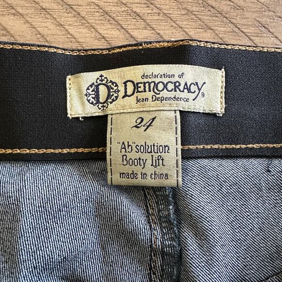 Plus Size Declaration of Democracy Jeans Denim Booty Lift Size 24 Dark Wash - Picture 5 of 6
